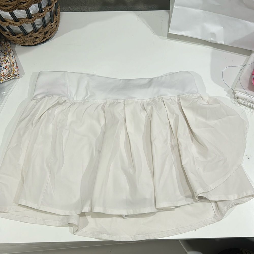 White Tennis Skort